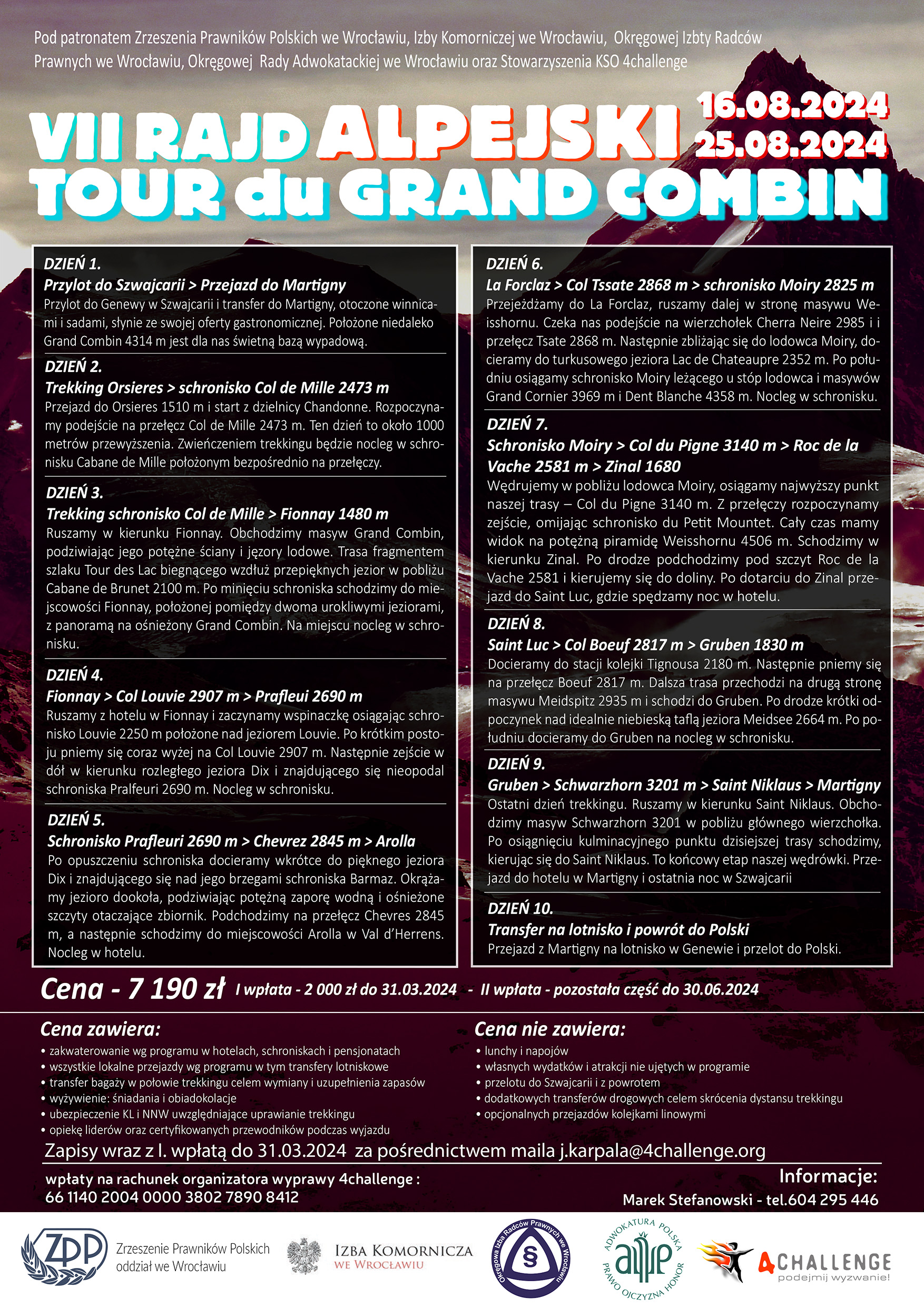 Plakat VII Rajdu Alpejskiego